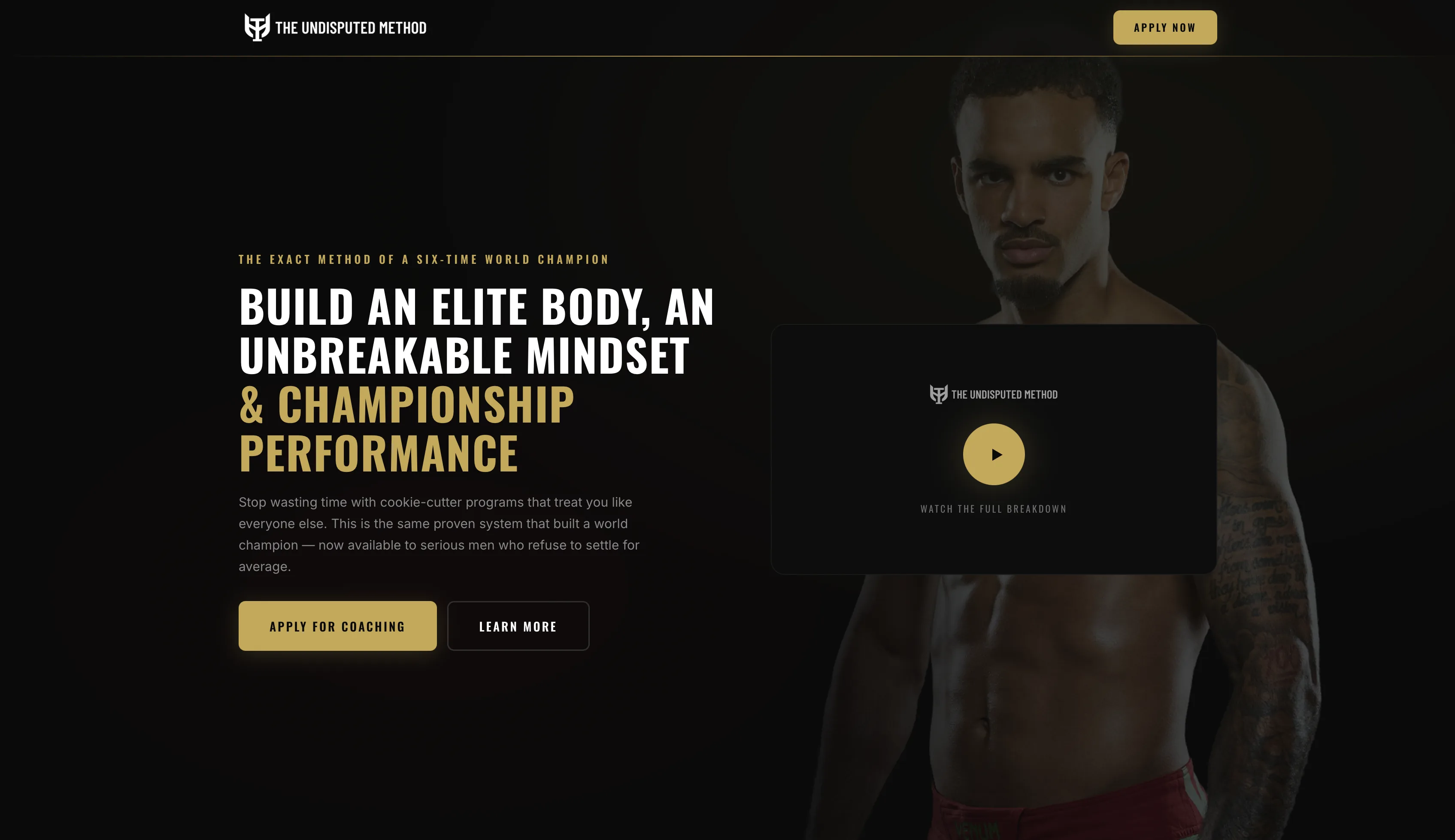 Screenshot van The Undisputed Method
